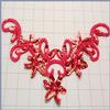 RED SEQUIN & BEADED APPLIQUE 